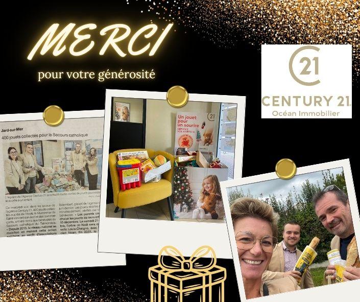 collecte de jouets century 21 jard sur mer